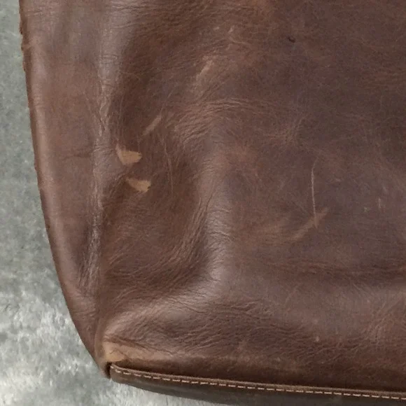 FSP Collection Leather Tote Womens Handbag Brown Open Tassel Cape Town - Picture 7 of 16